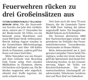 30.12.2009 Nordkurier Seite 14