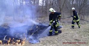 31.03.2011 Flächenbrand am Hundesportplatz in Tutow